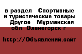  в раздел : Спортивные и туристические товары » Другое . Мурманская обл.,Оленегорск г.